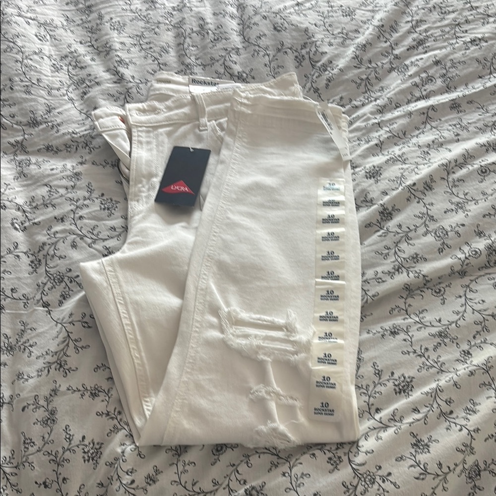 Old Navy Rockstar White Jeans-Size 10